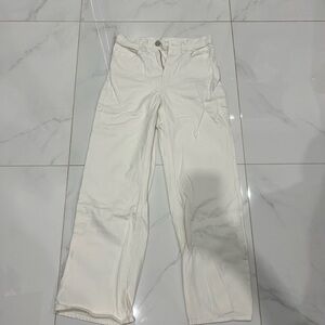 OAK + FORT White Straight Leg Denim